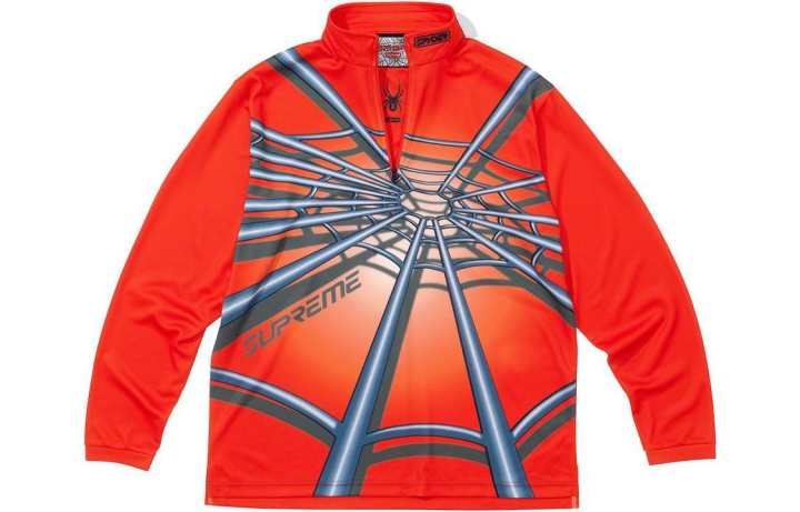 Supreme Supreme Spyder Web Half Zip Pullover