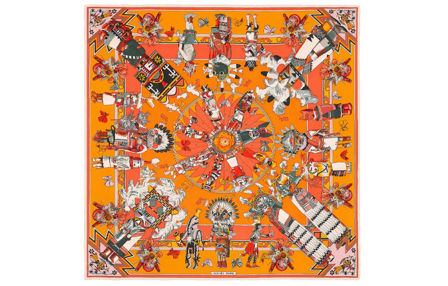 HERMES HERMES Scarves Women's Orange
