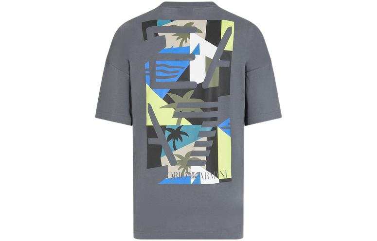 EMPORIO ARMANI EA7 SS23 T Shirt Men's Iron Gray