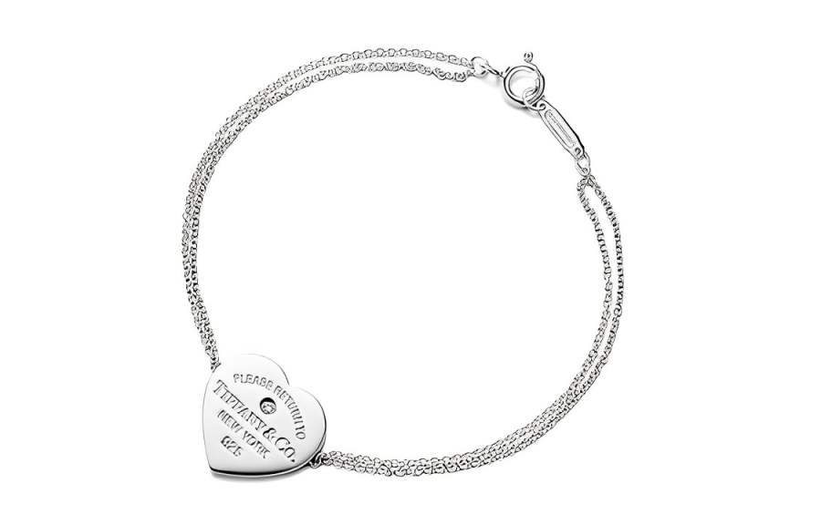 TIFFANY & CO. Return To Tiffany Collection 925 Sterling Silver With Diamond Bracelets Women's