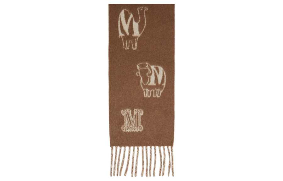 'S MAX MARA Knit Scarves Women's Brown