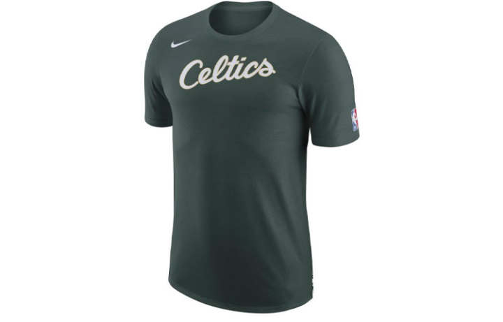 Nike Nike T Shirts Men's Green Crew Neck Moderate Straight Fit