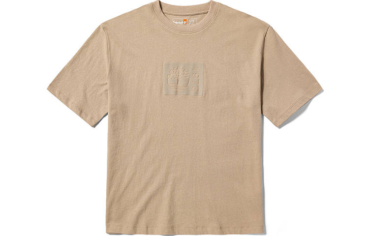 Timberland T Shirts Unisex Light Mud Crew Neck Moderate Straight Fit
