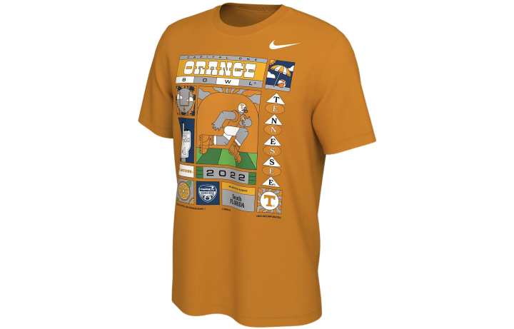 Nike Nike T Shirts Men's Saffron Crew Neck Moderate Straight Fit