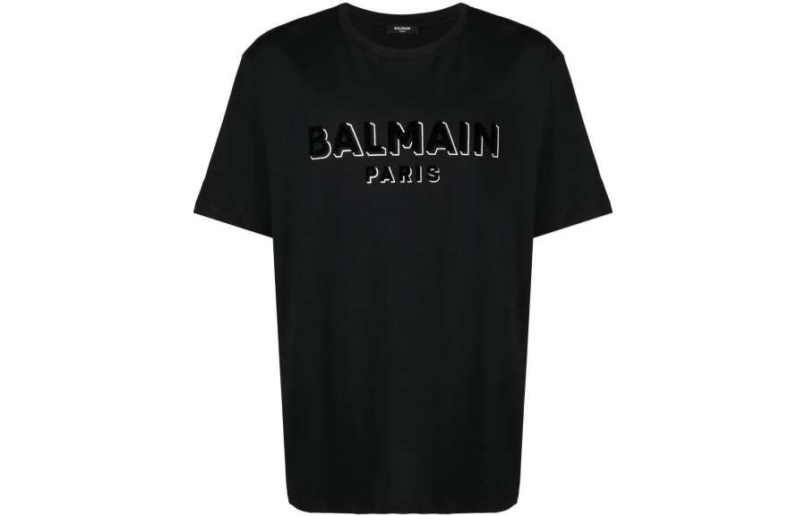 BALMAIN BALMAIN Logo Printed Crewneck T Shirt