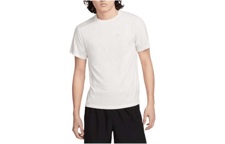 Nike Nike T Shirts Men's Phantom Gray White Crew Neck Moderate Straight Fit