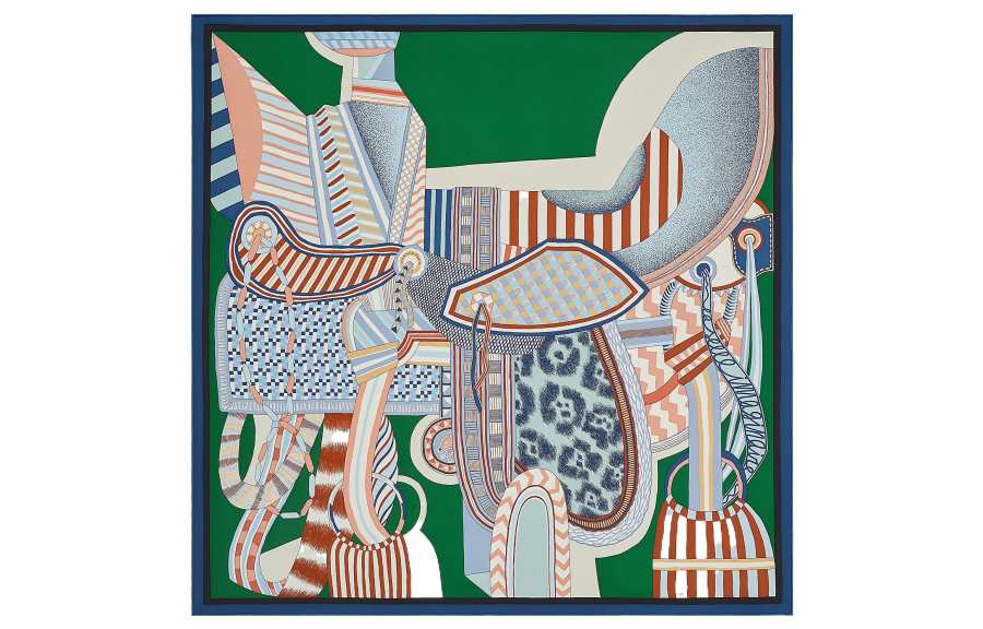 HERMES Mulberry Silk Scarves Women's