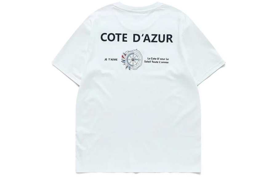 FILA T Shirts Men's White Crew Neck Moderate Straight Fit
