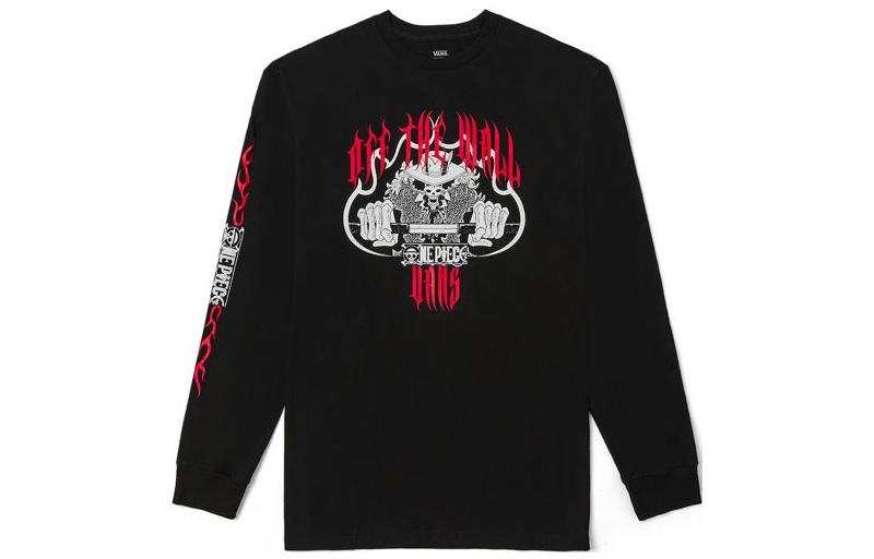 Vans T Shirts Unisex Black Crew Neck Moderate Straight Fit