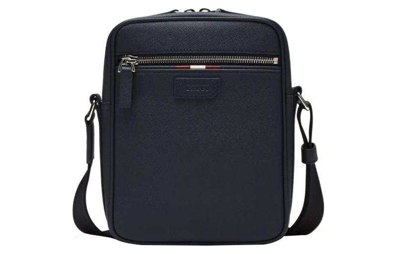 BALLY BALLY Leather Shoulder Bag, Crossbody Bag Regular Men's Black