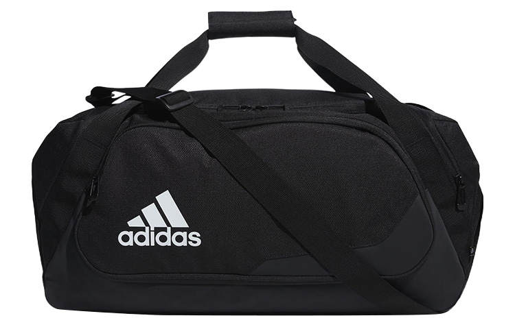 Adidas Adidas Polyester Sports Bag, Shoulder Bag, Crossbody Bag, Handbag Large Unisex Black