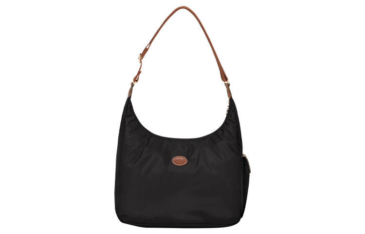 LONGCHAMP Le Pliage Canvas Crescent Underarm Half Moon Canvas Bag, Crossbody Bag, Shoulder Bag Women's Black