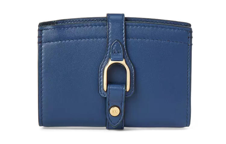 Ralph Lauren Collection Calfskin Wallet Women's Blue
