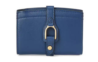 Ralph Lauren Collection Calfskin Wallet Women's Blue