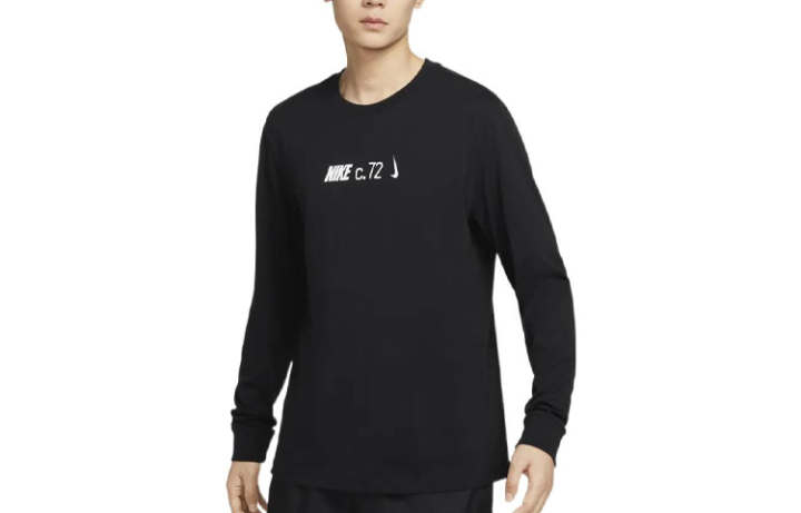 Nike Nike T Shirts Men's Black Crew Neck Moderate