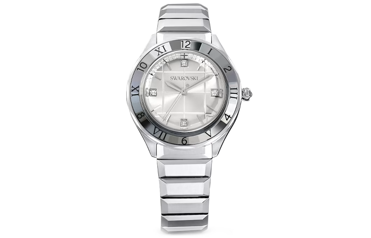 Swarovski Wrist Watches Quartz Movement Stainless Steel Strap Silver Dial Unisex 5634648