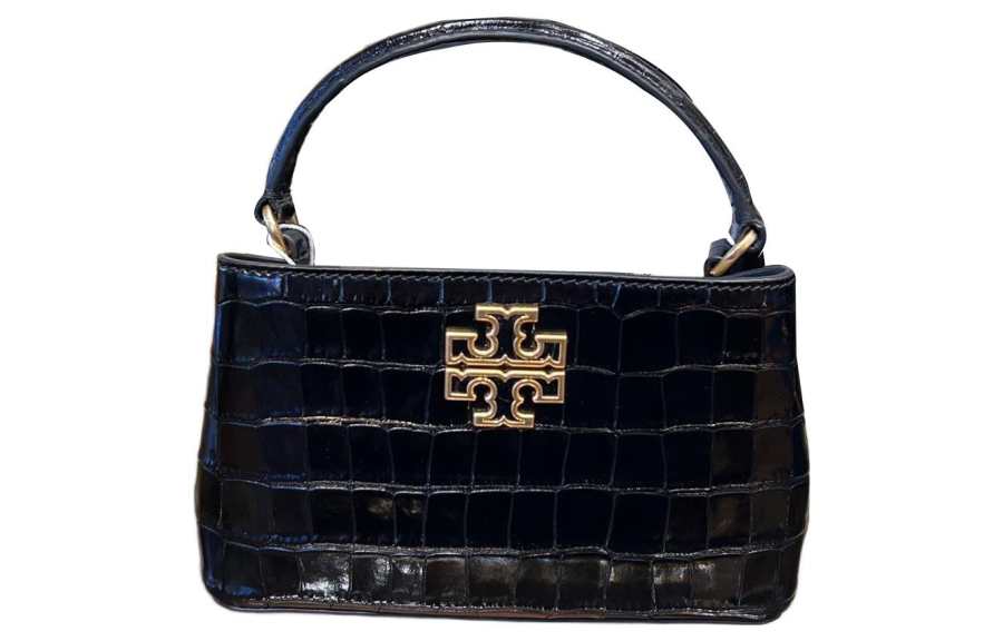 TORY BURCH Britten Leather, Shoulder Bag, Crossbody Bag, Handbag Small Women's Black