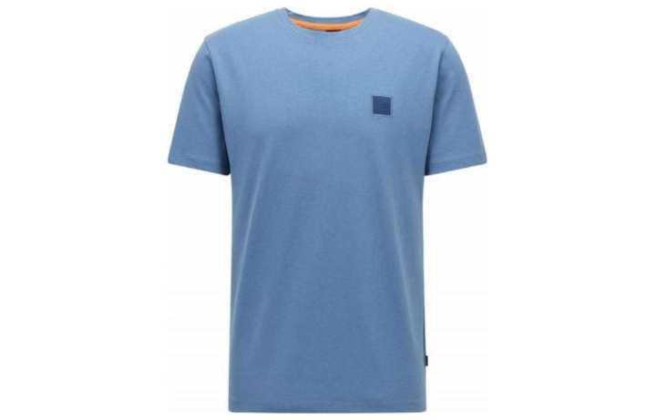 HUGO BOSS HUGO BOSS T Shirts Men's Blue Crew Neck Thin Straight Fit