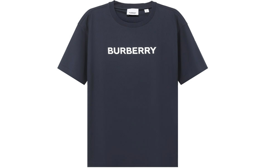 Burberry Logo Print Cotton Oversized T Shirt