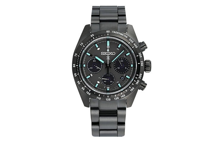 SEIKO PROSPEX Business Solar Movement Stainless Steel Strap Watch Men's Watches Black Dial