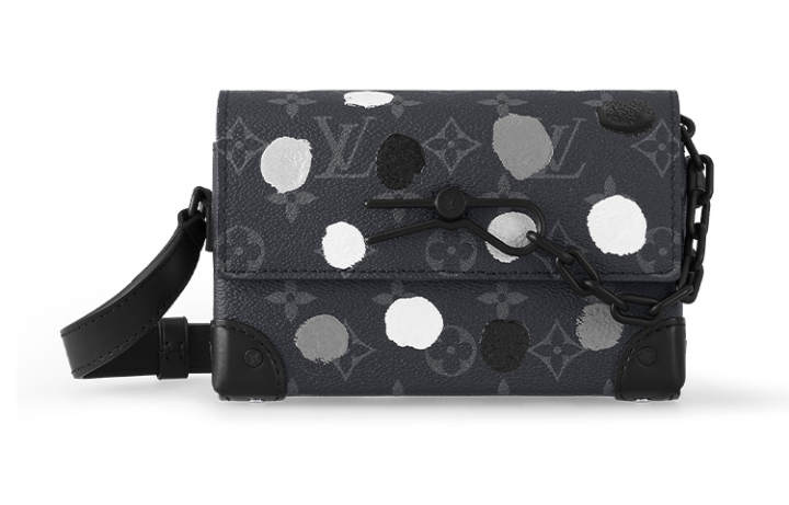 LOUIS VUITTON LOUIS VUITTON X Yayoi Kusama Steamer Wearable Wallet Monogram Eclipse Black/Silver