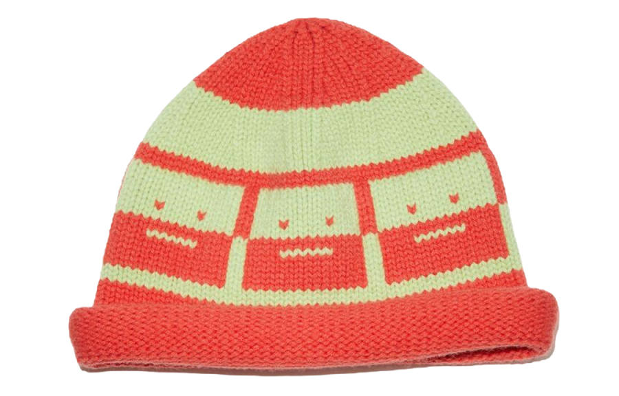 Acne Studios Acne Studios Face Logo Intarsia Beanie