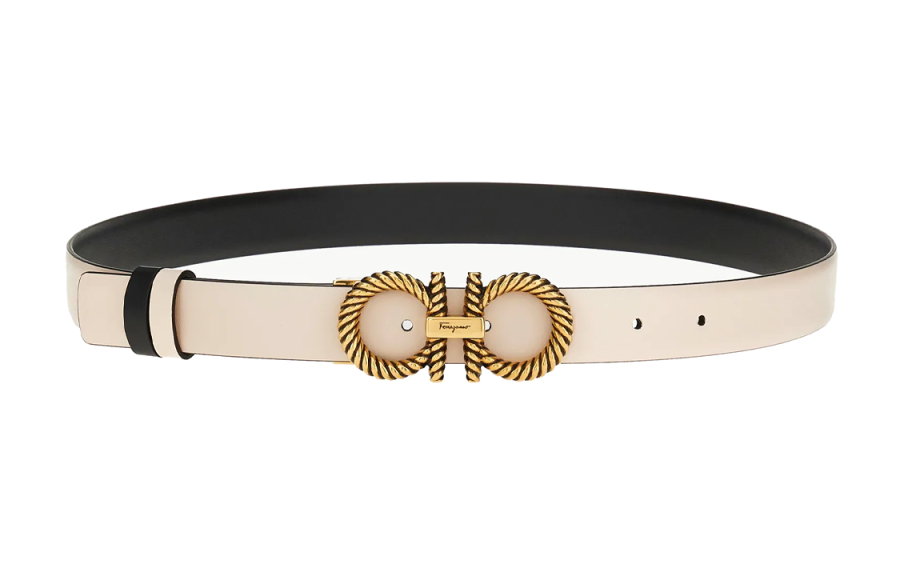 Ferragamo Gancini-buckle leather belt
