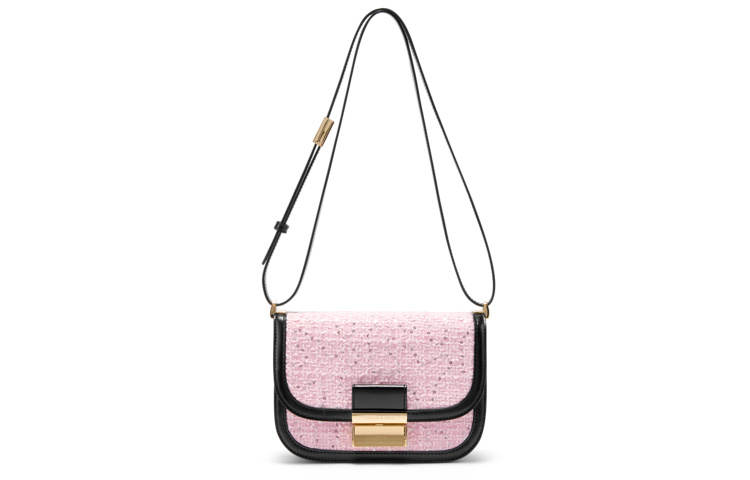 CHARLES&KEITH Tweed Charles & Keith Bag Tofu Bag Shoulder Bag Small Women's Composite Color