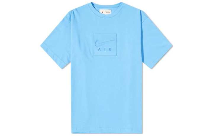 Nike Nike T Shirts Men's Blue Crew Neck Moderate Straight Fit