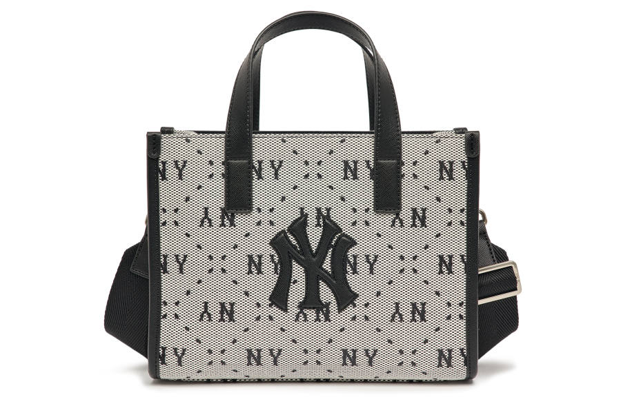 MLB New York Yankees Artificial Leather Tote Bag, Shopping Bag, Portable Crossbody Bag, Shoulder Bag Small Women's