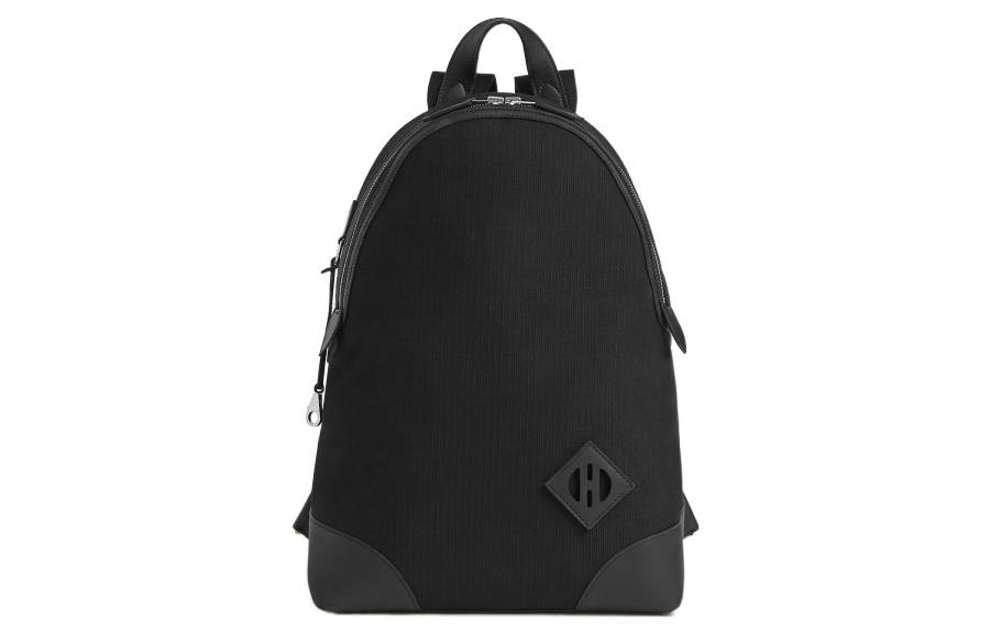 HERMES HERMES Allback Canvas With Swift Leather Backpack Men's Black