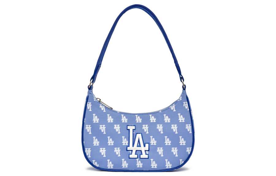 MLB MLB Polyester Shoulder Bag, Hobo Bag, Dumpling Bag, Handbag, Shoulder Bag Women's Blue