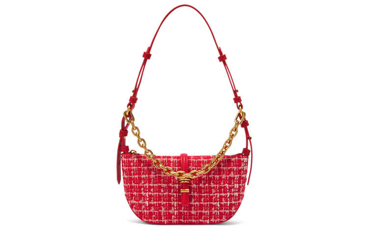 CHARLES&KEITH Tweed Small Square Bag, Portable Crossbody Bag, Shoulder Bag Small Women's Multicolor