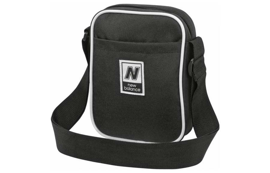 New Balance New Balance Polyester Cell Phone Pouch, Shoulder Bag, Crossbody Bag Regular Unisex Black