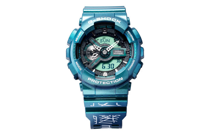CASIO CASIO Men Liquid Crystal/Analog Dual Display Series 55mm Green Watch