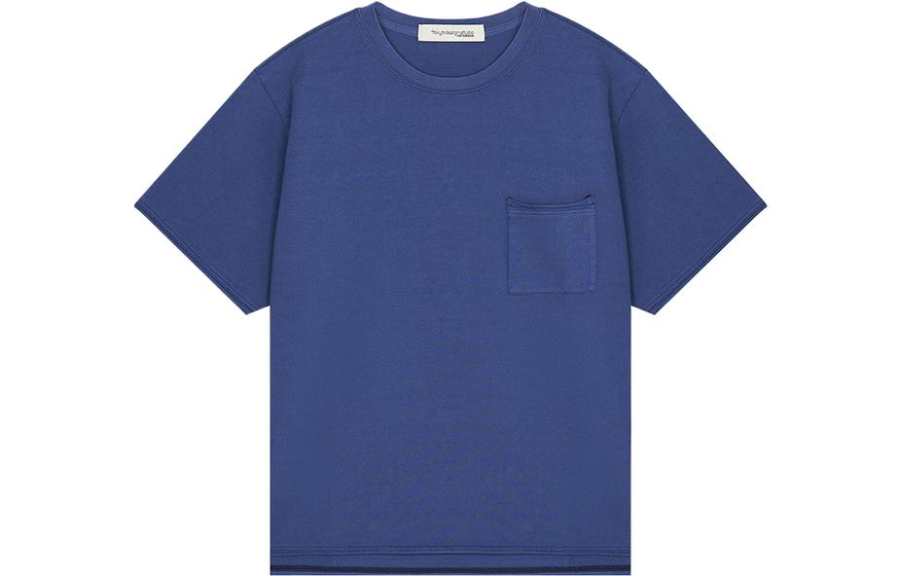 New Balance New Balance T Shirts Unisex Blue Crew Neck Moderate Straight Fit