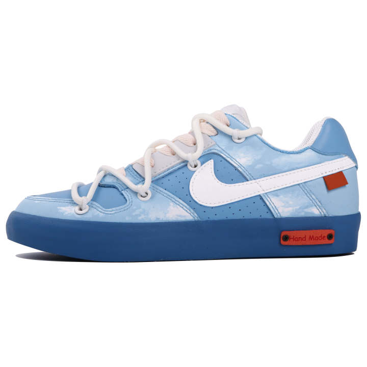 Nike Nike SB Delta Force Vulc Low top Skateboard Shoes Unisex Blue White