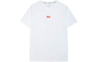 Erke Crew Neck Fitted Straight Fit Short Sleeved T Shirt Men's True White