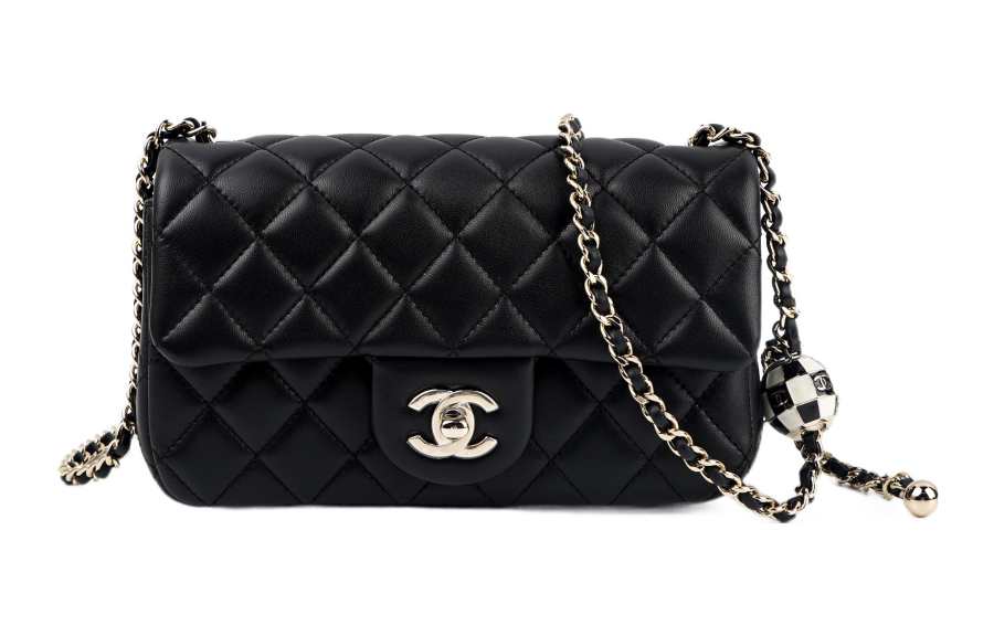 CHANEL Classic Flap CF23C Early Spring Sheepskin Shoulder Bag, Crossbody Bag Women's Black