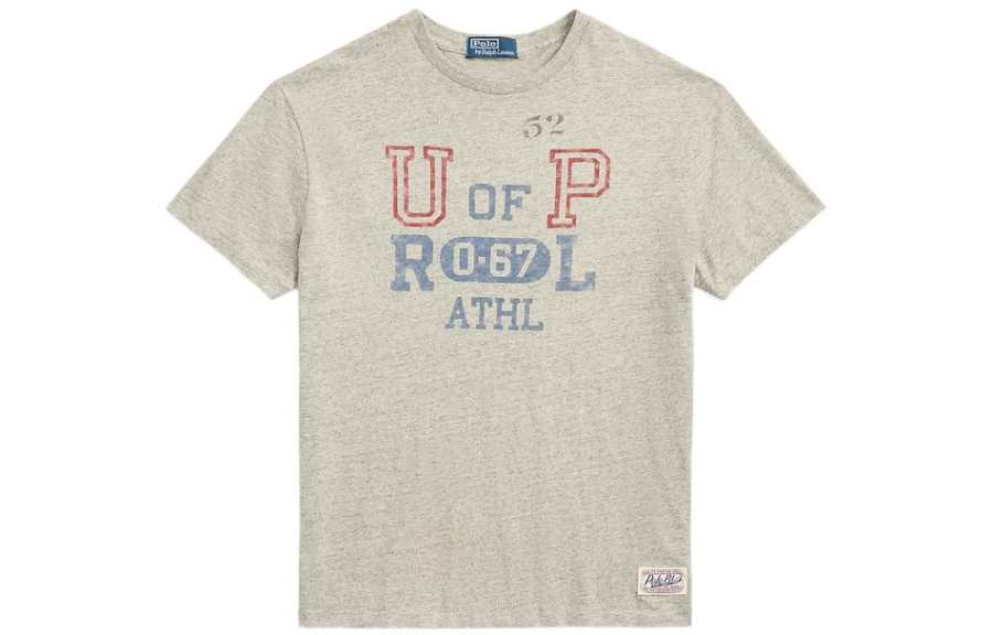 Polo Ralph Lauren T Shirts Men's Gray Crew Neck