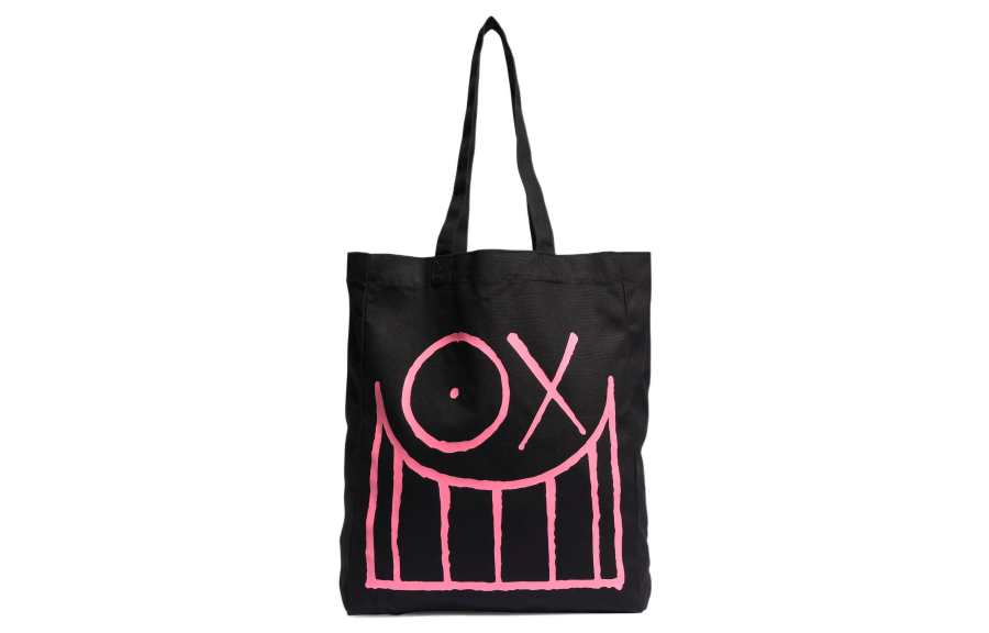 Adidas Originals Trefoil ANDRÉ SARAIVA Collaboration Cotton Tote Bag, Shopping Bag, Handbag Regular Unisex Black