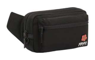 KENZO Nylon Shoulder Bag, Crossbody Bag, Fanny Pack Regular Men's Black