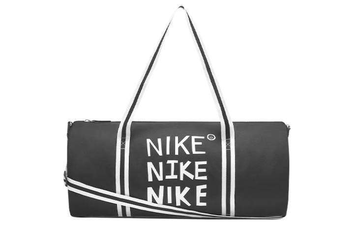 Nike Nike Heritage Polyester Portable One Shoulder Crossbody Gym Bag Large Men's Black