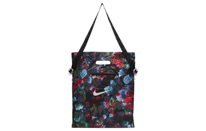 Nike Nike Polyester Tote Bag, Shopping Bag, Portable Crossbody Bag, Shoulder Bag Unisex Black