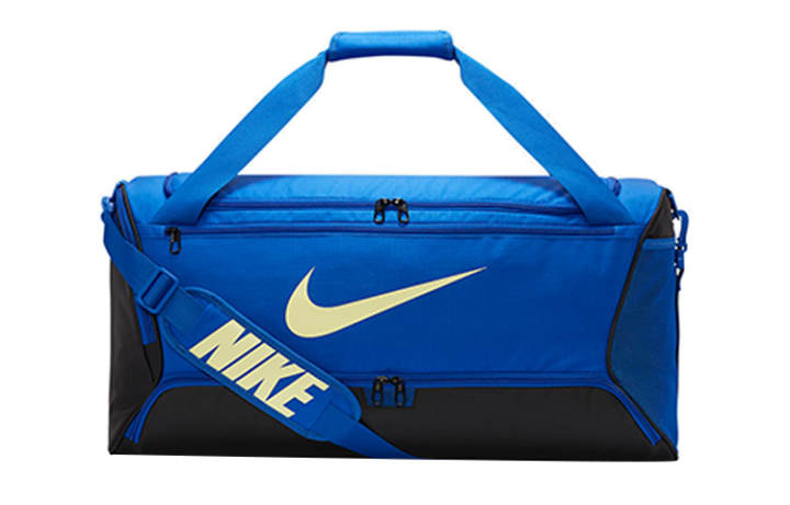 Nike Nike Polyester One Shoulder Crossbody Handheld Luggage Bag Gym Bag Medium Unisex Blue