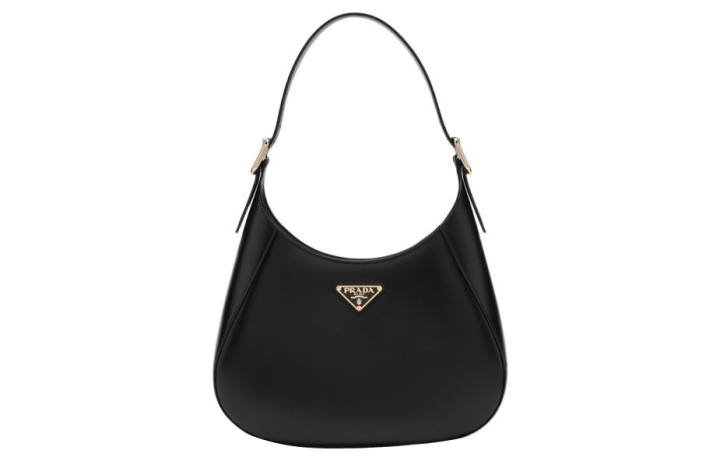 PRADA PRADA Leather Handbag, Shoulder Bag Women's Black