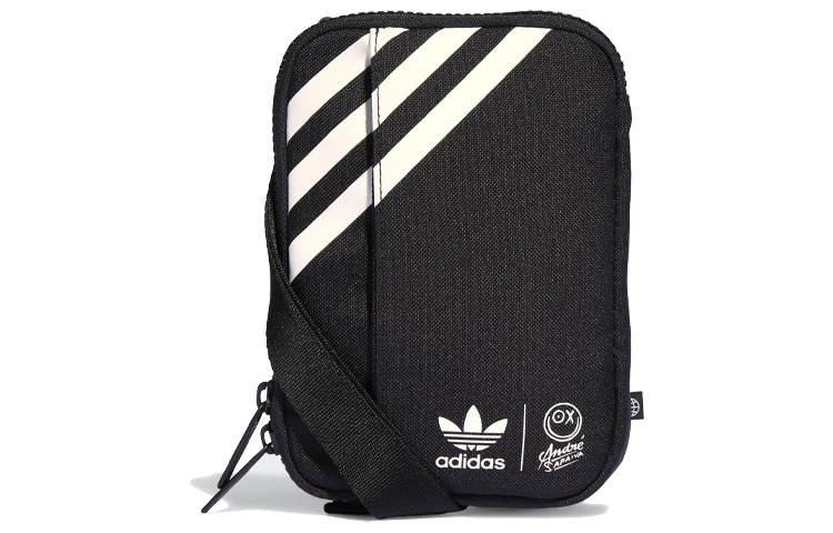 Adidas Originals Trefoil Polyester Shoulder Bag, Crossbody Bag Regular Unisex Black