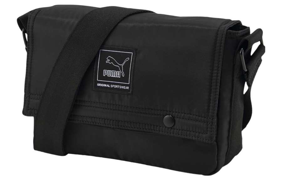 PUMA Fabric Messenger Bag, Shoulder Bag, Crossbody Bag Regular Unisex Black