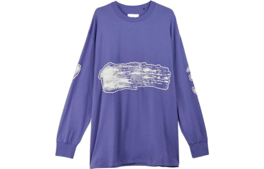 Y-3 Y 3 T Shirts Men's Light Purple Crew Neck Moderate Other