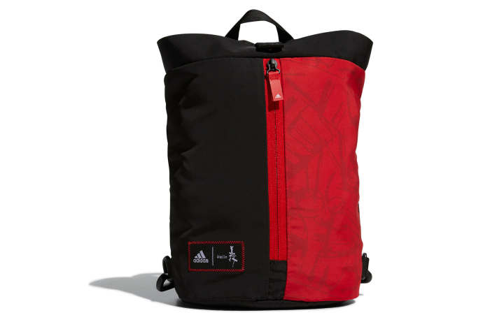 Adidas Adidas Polyester Bucket Bag Backpack Regular Men's Red Black